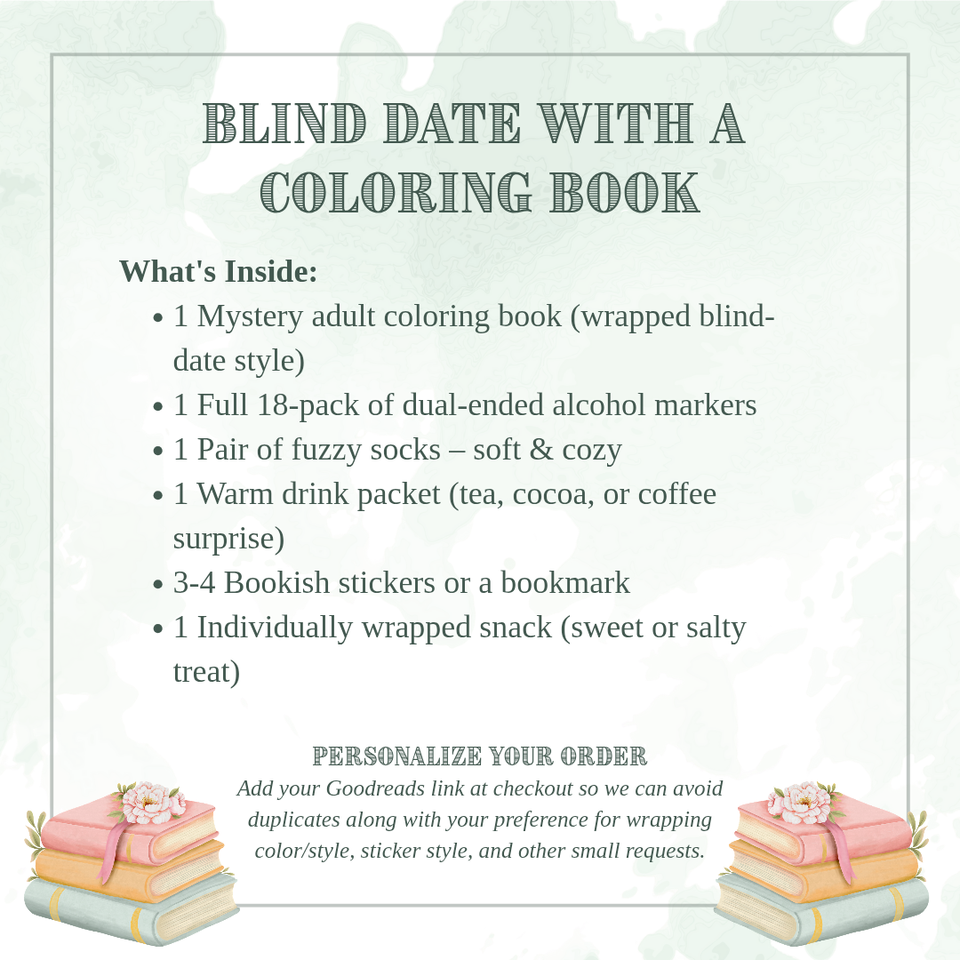 Blind Date with a Coloring Book Box